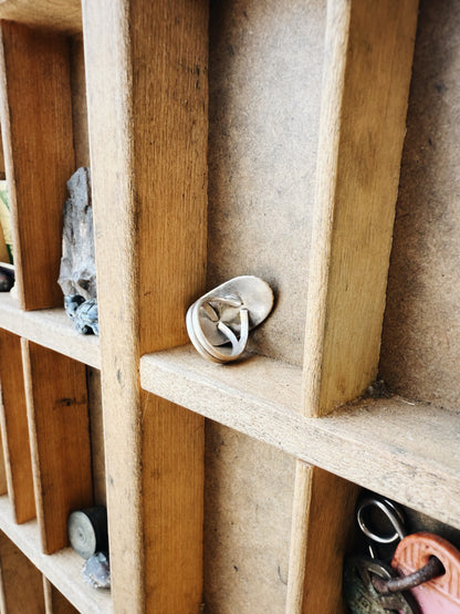 ANTIQUE PETRIFIED WOOD RING